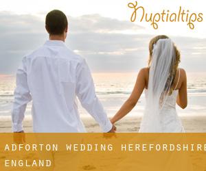 Adforton wedding (Herefordshire, England)