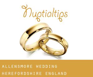 Allensmore wedding (Herefordshire, England)