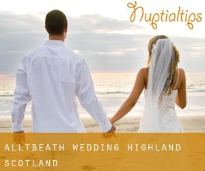 Alltbeath wedding (Highland, Scotland)