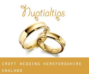 Croft wedding (Herefordshire, England)