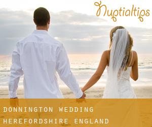 Donnington wedding (Herefordshire, England)