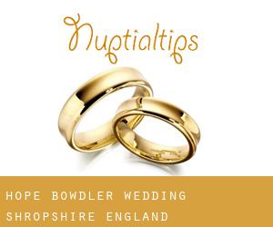 Hope Bowdler wedding (Shropshire, England)