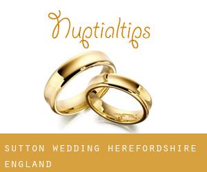 Sutton wedding (Herefordshire, England)